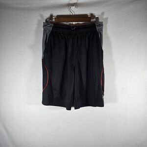 And 1 Men Activewear Shorts Medium Black Basketball Logo Embroidered Inseam 10"
